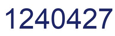 Number 1240427 blue image