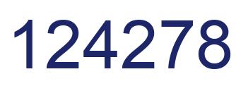 Number 124278 blue image