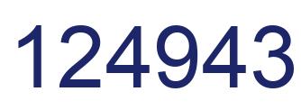 Número 124943 imagen azul