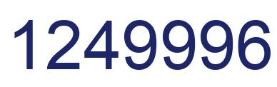 Número 1249996 imagen azul