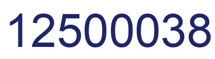 Número 12500038 imagen azul