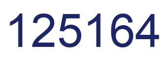 Número 125164 imagen azul