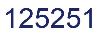Número 125251 imagen azul