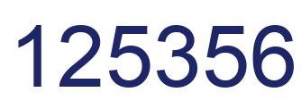 Number 125356 blue image