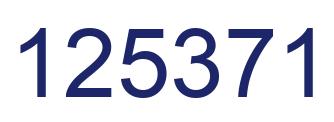 Número 125371 imagen azul
