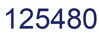 Número 125480 imagen azul