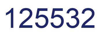 Number 125532 blue image