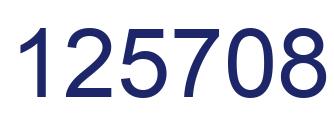 Number 125708 blue image