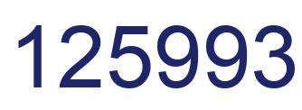 Number 125993 blue image