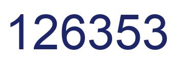 Number 126353 blue image