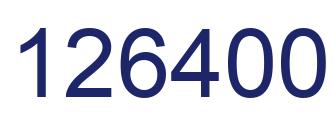 Number 126400 blue image