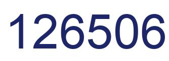Number 126506 blue image
