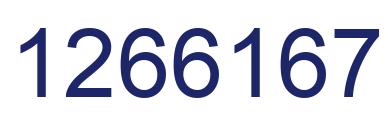 Number 1266167 blue image
