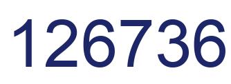 Number 126736 blue image