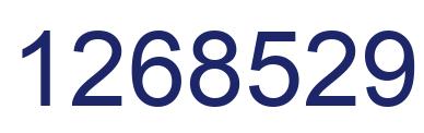 Number 1268529 blue image