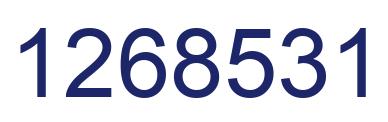 Number 1268531 blue image
