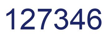 Number 127346 blue image