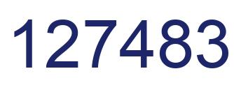 Número 127483 imagen azul