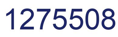 Number 1275508 blue image