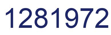 Number 1281972 blue image