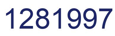 Número 1281997 imagen azul