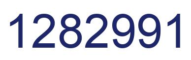 Number 1282991 blue image
