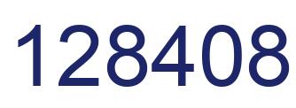 Number 128408 blue image