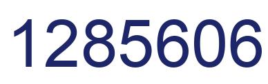 Number 1285606 blue image