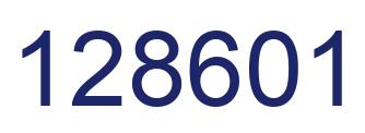 Número 128601 imagen azul
