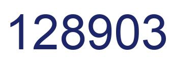 Number 128903 blue image