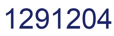 Number 1291204 blue image