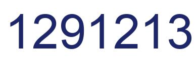 Number 1291213 blue image
