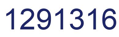 Number 1291316 blue image