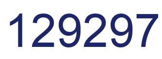 Number 129297 blue image