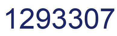 Number 1293307 blue image
