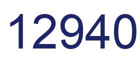 Number 12940 blue image