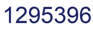 Number 1295396 blue image