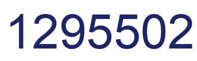 Number 1295502 blue image