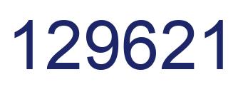 Number 129621 blue image