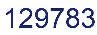 Número 129783 imagen azul