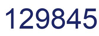 Número 129845 imagen azul