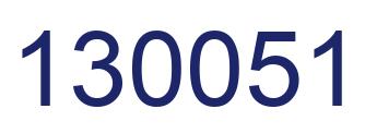 Número 130051 imagen azul