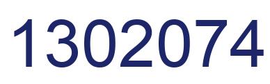 Number 1302074 blue image