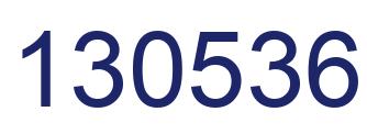 Number 130536 blue image