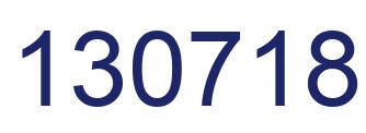 Number 130718 blue image