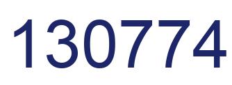 Number 130774 blue image
