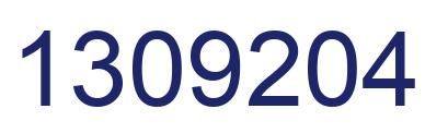 Number 1309204 blue image