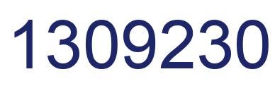 Number 1309230 blue image
