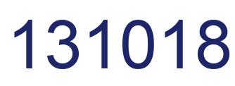 Number 131018 blue image