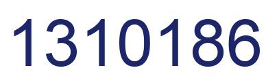 Number 1310186 blue image